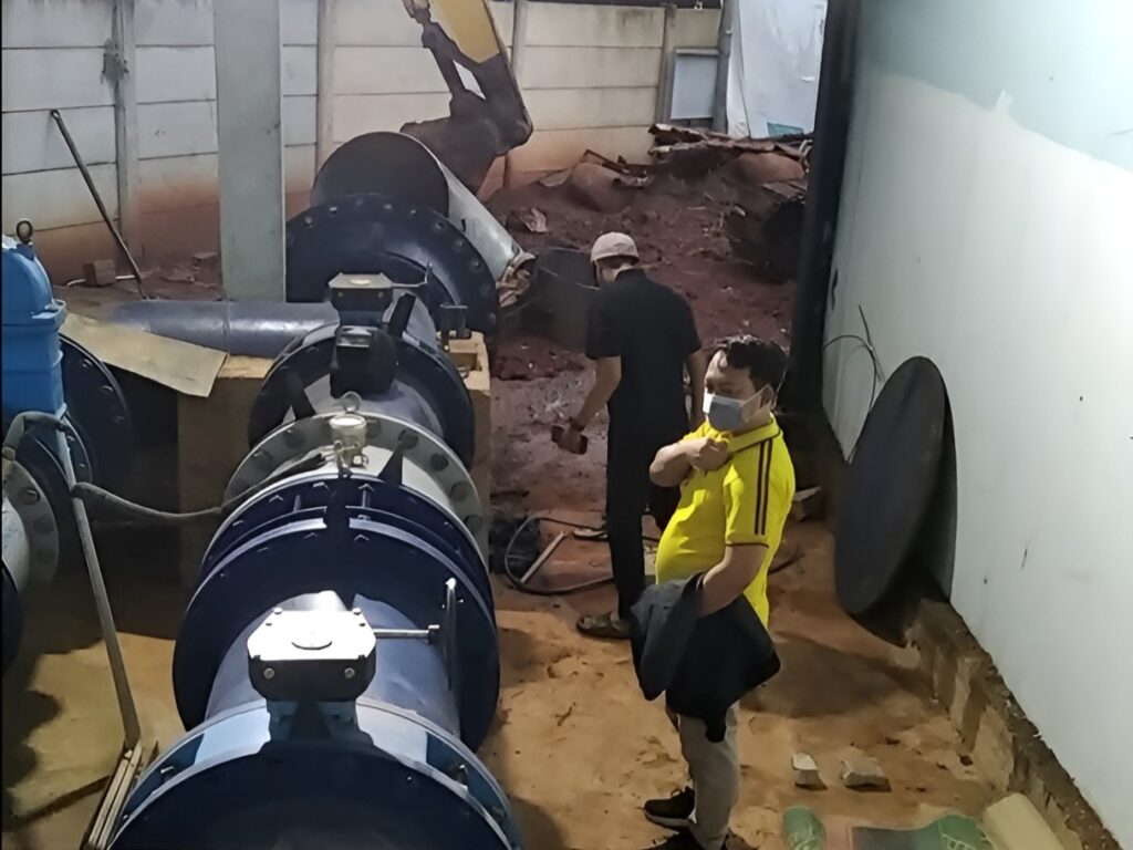 Pemasangan Water Meter 800mm